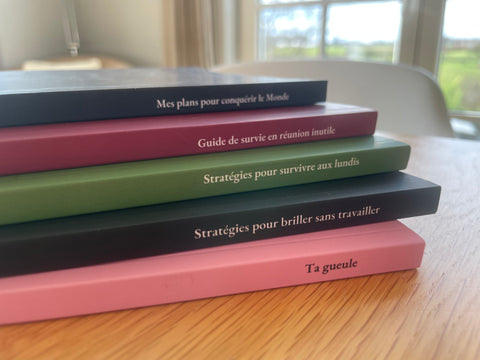 Carnet pour faire semblant de prendre des notes en réunion
