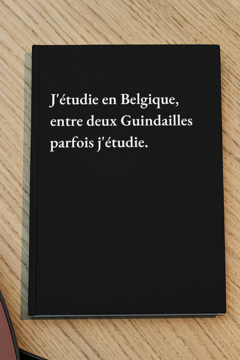J'étudie en Belgique, entre deux Guindailles parfois j'étudie