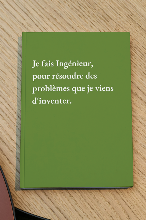 Je fais Ingénieur, pour résoudre des problèmes que je viens d'inventer