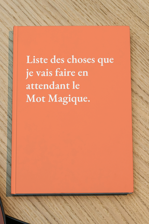 Liste des choses que je vais faire en attendant le mot magique